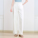 Baitu Betu Frauenkleidung 2025 SOMMER SOMMER STYLE JEANS VERPRÜFUNG COLOR LINE Stickerei Design Bodenweitbeinhose für Frauen 2507T47 Weiß XS