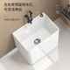 
Balcony mop pool Large rectangular ceramic mop pool Small bathroom household floor washing mop basin mop sink 1047 glaze 47*33+ no faucet