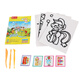 [70% nuevo] Beibo's Color Mud Ultra Light Clay Handmade Color Mud Clay Space Mud Toy Toy Diy Mud + 4 Colors