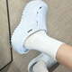 阿迪达斯 （adidas）拖鞋男鞋女鞋2025夏季新款OZWAVE厚底穆勒鞋波波凉鞋包头凉拖 JR9273浅蓝 36.5
