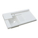 Jomoo 2025 Nouveau bassin de lavage de balcon bassin intégré avec planche à lavage Counter Basin Quartz coin de pierre d'angle de coupe Costume Custom Washing 20-13565 Coin de coupe 3438-gauche et les bassins gauche et droit peuvent être sélectionnés
