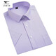 
Seven Wolf men's short-sleeved shirt 2025 summer middle-aged business casual versatile comfortable and breathable cotton professional work shirt DX6630 38