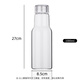 Snake bottle, empty bottle, white wine bottle, glass wine bottle, special bottle storage, sealed bottle, wine container, jug, wine jar, 2 wide-mouth models (4Jin Jin equals 0.5kg) 1000ml