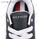 汤米希尔费格（Tommy Hilfiger）童装男字母潮流经典复古休闲鞋百搭运动鞋板鞋TH官方旗舰正品 海军蓝695 35
