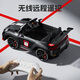 Bebel children's electric car four-wheeled car can be seated with remote control, children's toys, children's car four-wheel drive, high-end black [dual drive 12V4+remote control + Bluetooth music]