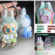 Shantoulin Village 2025 Labubu glue-elastic first-generation second-generation front high-energy Coke style standing posture transparent protective shell standing posture first-generation protective shell [1 package does not include dolls]