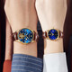 Pareja certificada Swiss Olevs observa un par de relojes mecánicos muy automáticos de relojes mojados huelgas.