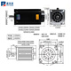 Yue Changsheng Pufide 130 three-phase stepper motor set 24/28/35/50/60N driver 3ND2 130 with brake 50N shaft 19 +3ND2283