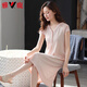 Yalu High-End-Nachthemd für Frauen im Sommermodal-Baumwoll-Kurzärmel-Pyjama schwangere Frauen mit großer kühler und dünner Sommereiseis BJR9249 [modales Baumwollnachthemd] M [80-100jin [Jin gleich 0,5 kg]]]