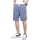 Tennis denim shorts men's five-point pants summer loose straight wide-leg pants men's trendy ice silk casual mid-sized pants 1049 blue M 100-115Jin [Jin equals 0.5 kg]