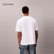 Calvin KleinJeans25早秋新款男士休闲纯色ck字母印花纯棉宽松短袖T恤4RC829G YAA-月光白 M