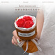 Hao Fanjie Pocket Blumenstrauß Mini Kleine Blumenstrauß Blumen Rosen getrocknete Blumen gefälschte Blumen Lehrer Tag Geschenke Meeting Blumen Drei rosa Rosen