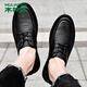MULINSEN Men's Business Casual Shoes Soft Sole Work Formal Shoes Men's Shoes Size 42 Black 99136