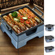 Material de aleación de aluminio cuadrado rectangular mariscos redondos big shit staveware estufa de alcohol bandeja para hornear de acero inoxidable multifuncional