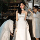 Cher Love Love blanc <su cocoon> Strapbre de mariée en satin français Robe de mariée principale Blanc Simple de fiançailles de mariée Simple Cocoon 丨 S _165
