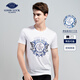 T-shirt de base confortable en coton d'été pour hommes pour hommes