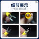 Yonghuan Customized Öffnung SV1.25-3.2 CRIMP-Kabel Ut1-3y Typ U-förmiger Gabel mit Kleber isolierter Drahtohren 18-22 Kupfernasen Kupfer verdickte SV12532 Red 1000