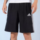 阿迪达斯 （adidas）男子足球健身速干透气五分裤训练运动短裤GK9602官方旗舰正品 IC1484经典速干黑条纹 XL