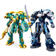 Shantoulin Village Little Luban Tendencia nacional Mecha Blue Dragón Blanco Tigre Vermillion Bájaro Black Divine Beast Modelo Modelo de ensamblaje de grano pequeño Bloques de construcción Little Luban 1278 Negro Grano 250 Grano