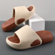 
Haoyunli Summer New Men's Flip-Soled Thick Sole Anti-Slip Wear Fashionable Two-Color Outdoor Beach Beach Sandals Summer White and Black 9928 Thick Sole Two-Color Flip-Soled 40 41
