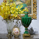 Miaoxu Dining Table Decorations Crafts Light Luxury Européen Grand Vase Ornements Emerald Ceramic Decorative Flower Vase de salon Vase fleur 16795 Grand Vase