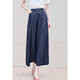 Baitu (Off-Regale) Betu-Frauenkleidung 2025 Sommer neue Weitbein-Jeans A-Typ Presse-Praxis-Hose Schlampe Hose Dark Jeans Blue L.