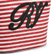 Rogervivier/2025 Neues Sommer -Wohnmobil -Frauenbeutel Lafite Shopping Handtasche Handtasche rot + weiß regelmäßig