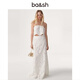Ba&sh bash new summer tube top engagement dress sweet lace crochet top 1E23INGE BLANC XL 3