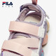 Fila Fila Children's Shoes Sandals 2025 Summer New Girls Breathable Flashing Velcro Sneakers Romantic Purple/Gray Smoked Purple-OL 29
