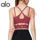 ALO YOGA SUMBRE NOUVEAU BRA U-LICK SCARF FREE BELL