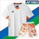Yonex's new badminton uniform for men and women quick-drying breathable short-sleeved competition uniform for couples golf T-shirt customization sky blue 9227 ink blue shorts 3XL