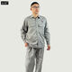 Aigechen Sinopec Workwear Spring and Summer Clothing China Petrochemical Workwear Long Sleeve Workwear Workwear Refueling Gray Set One Size 16580A