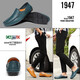 Official men's shoes breathable casual leather shoes for men's genuine leather soft sole business driving bean doodle shoes for men black-16782 39 standard leather shoe size