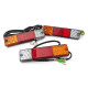 LED DE DULLA LED TRUJO TRAILLA A30/NC9717 Luz de inversión de dirección de freno 12V24VA/XR3-10T Hang Story XR series/Solo enchufe de liberación de agua de agua