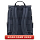 Samsonite Lofice Brand Logo Flip Apertura y tela de cierre de tela Mochila de cuero de vaca Small Women's Style Hidden Blue Basic (Bag)