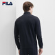 斐乐（FILA）官方男士针织长袖外套夏款时尚休闲商务基础上衣 传奇蓝-NV M 170/92A