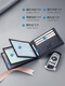 
Seven Wolf genuine leather driver's license leather case high-end men's multi-function card bag driver's license protection card case thin wallet integrated certificate fashion coffee model 2-organ style