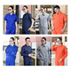 K.V.W夏季工作服套装男工地工厂汽修工人短袖薄款大口袋劳保服上衣定制 大口袋短袖上衣藏青7623 夏季 S 160/