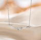 Bai Qixin titanium steel necklace smile knot clavicle chain female ins high-end niche light luxury pendant birthday gift for girlfriend smile knot necklace gift box