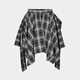 moussy 2025夏季新品假美式辣妹风假两件格纹半身裙028ISA31-4121 025花纹黑色 S