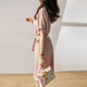 Ehangy International Light Light Light Luxury Dress Summer Женская одежда 2025 Новая слабая тонкая и удобная маленькая шелковая юбка Мустанг Розовая [высококачественная подарочная коробка] l