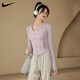 耐克（NIKE）防晒衣女款速干透气凉感防紫外线运动上衣瑜伽健身户外训练服 白色 M 【建议90-110斤b
