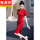 Examen d'entrée du collège Hengyuanxiang Red Cheongsam Maman d'été portant un examen d'entrée au lycée