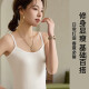 【韩版修身】吊带背心女2025夏季新款女生打底内搭外穿百搭背心 灰色 XL 105-125斤