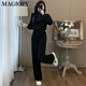 Magiopy International Luxury High-End Brand Spring 2025 New European High-Ald Fashion Fashion Set Black Black Black Black Set S (100Jin [Jin equivale a 0.5 kg])