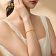 Old Fengxiang Gold Armband Frauen Transport kleine goldene Perlen Fuß Gold Armband Armband Armband geben Geburtstagsgeschenke an die Geburtstagsgeschenke meiner Freundin und Frau.