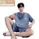 Modal Pyjamas Herren Sommer Baumwolle kurzärmelige dünne, große Jugendwatte-Hausbekleidungsanzug Sommer A679 [Baumwolle] L [vorgeschlagen 110-130jin [Jin ist 0,5 kg]]