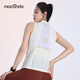 Macondo new sports jacket three-in-one set water-resistant breathable running jacket women's training suit milky white L