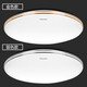 Lámpara de techo LED Panasonic de Panasonic lámpara de oro y borde redondo de dormitorio redondo Simple y atmosférico Atacimiento de la sala de estar de la sala de estar de la sala de estar 18W 18W Lámpara blanca de borde plano HHXC1048L