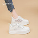 
Daphne authentic white shoes for women in 2025 summer hot style lightweight height-enhancing shoes mesh breathable fashionable and versatile casual shoes for women off-white [5.0CM] 37